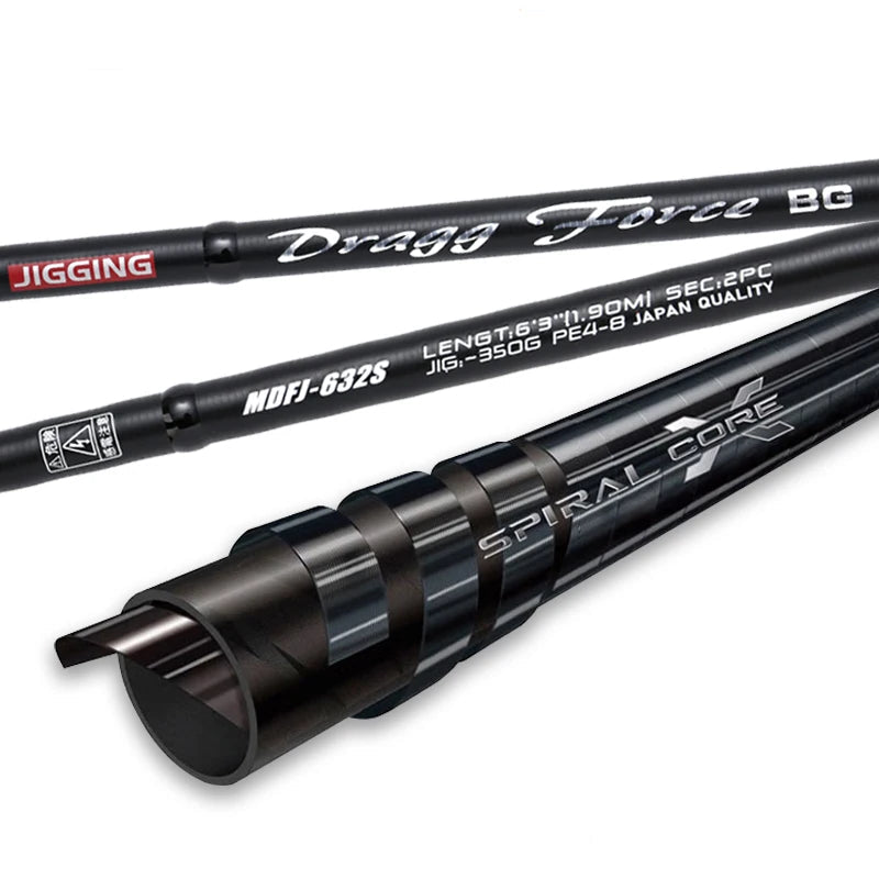 Kampayla x MAD MOUSE 1.9m Offshore Jigging Rod – PE 4–8 Carbon Boat Rod with FUJI Guides (30kg Power)