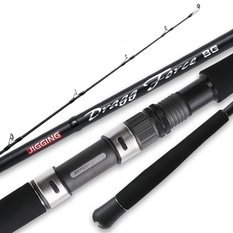 Kampayla x MAD MOUSE 1.9m Offshore Jigging Rod – PE 4–8 Carbon Boat Rod with FUJI Guides (30kg Power)