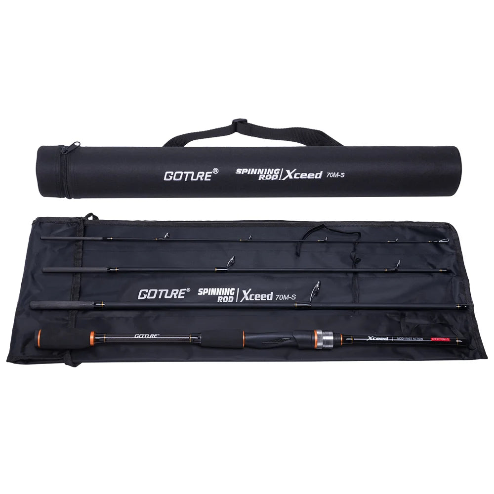 Kapayla Goture Xceed II Travel Fishing Rod – 30T Carbon Spinning & Casting Rod with FUJI Guides (1.98m–3.6m)