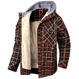 Men’s Zip-Up Plaid Shirt Jacket – Cotton Blend Casual Overshirt | Kampayla Adventures