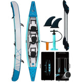 Kampayla Triple Mariner Drop-Stitch Kayak – 3-Person High-Pressure Inflatable Adventure Kayak Set