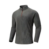 Men’s Fleece Training Sweatshirt – Zip Collar Outdoor Activewear | Kampayla Adventures