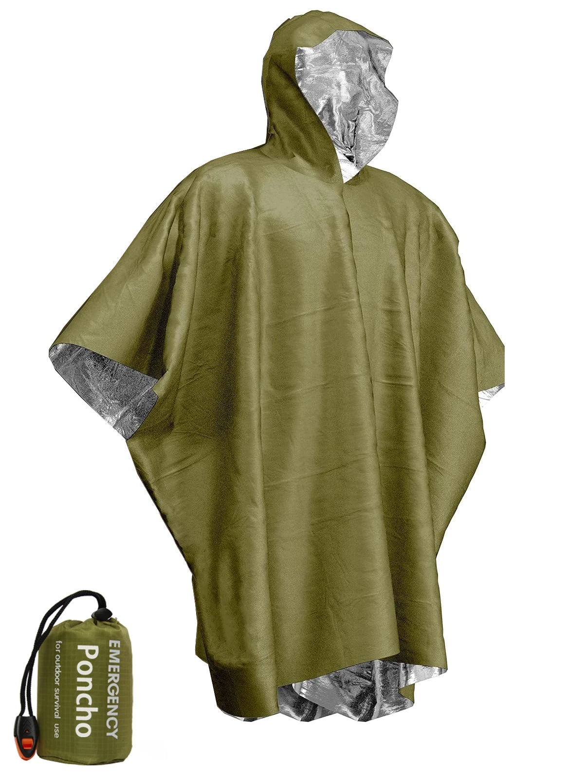 Kampayla Emergency Rain Poncho & Thermal Survival Blanket