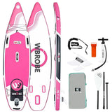 Kampayla x TOURUS 11’ Double-Layer Inflatable SUP – Yoga & Touring Paddle Board (Blue Wood Design)