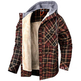 Men’s Zip-Up Plaid Shirt Jacket – Cotton Blend Casual Overshirt | Kampayla Adventures