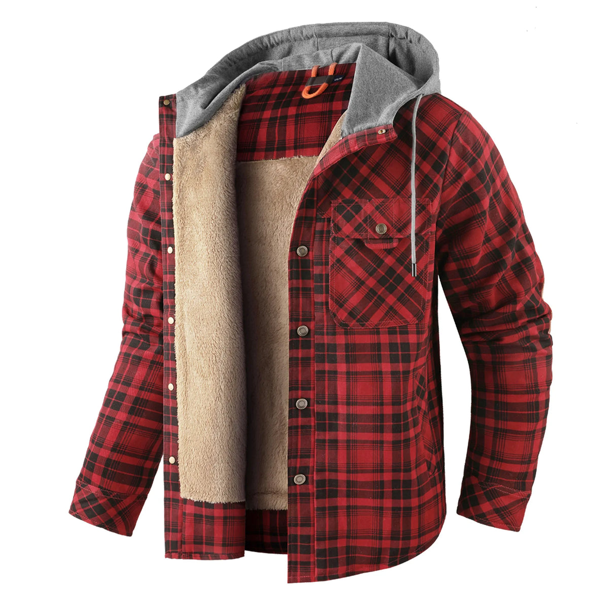 Men’s Zip-Up Plaid Shirt Jacket – Cotton Blend Casual Overshirt | Kampayla Adventures