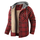 Men’s Zip-Up Plaid Shirt Jacket – Cotton Blend Casual Overshirt | Kampayla Adventures