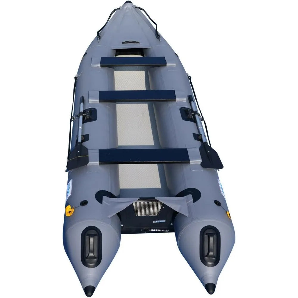 Kampayla Heavy-Duty Inflatable Boat – 1100D PVC Hull with Air Deck Floor & Accessories