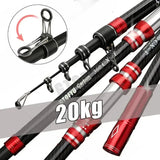 Kampayla x GTOFYU Carbon Telescopic Fishing Rod – Heavy-Duty Rod for Salt & Freshwater Casting