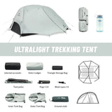Kampayla x Naturehike 2-Person 4-Season Trekking Tent – Ultralight Double Layer Shelter for All Conditions