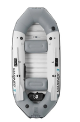 Kapayla Mariner 3-Person Inflatable Boat Set – Includes Oars & Pump | 297cm PVC Drift Vessel for Lakes & Rivers