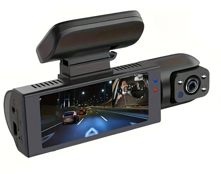 Kampayla HD Dual Lens Dash Cam – 1080P, WiFi, Night Vision, Motion Detection