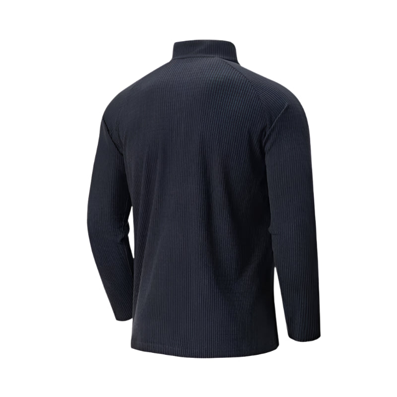 Men’s Fleece Training Sweatshirt – Zip Collar Outdoor Activewear | Kampayla Adventures