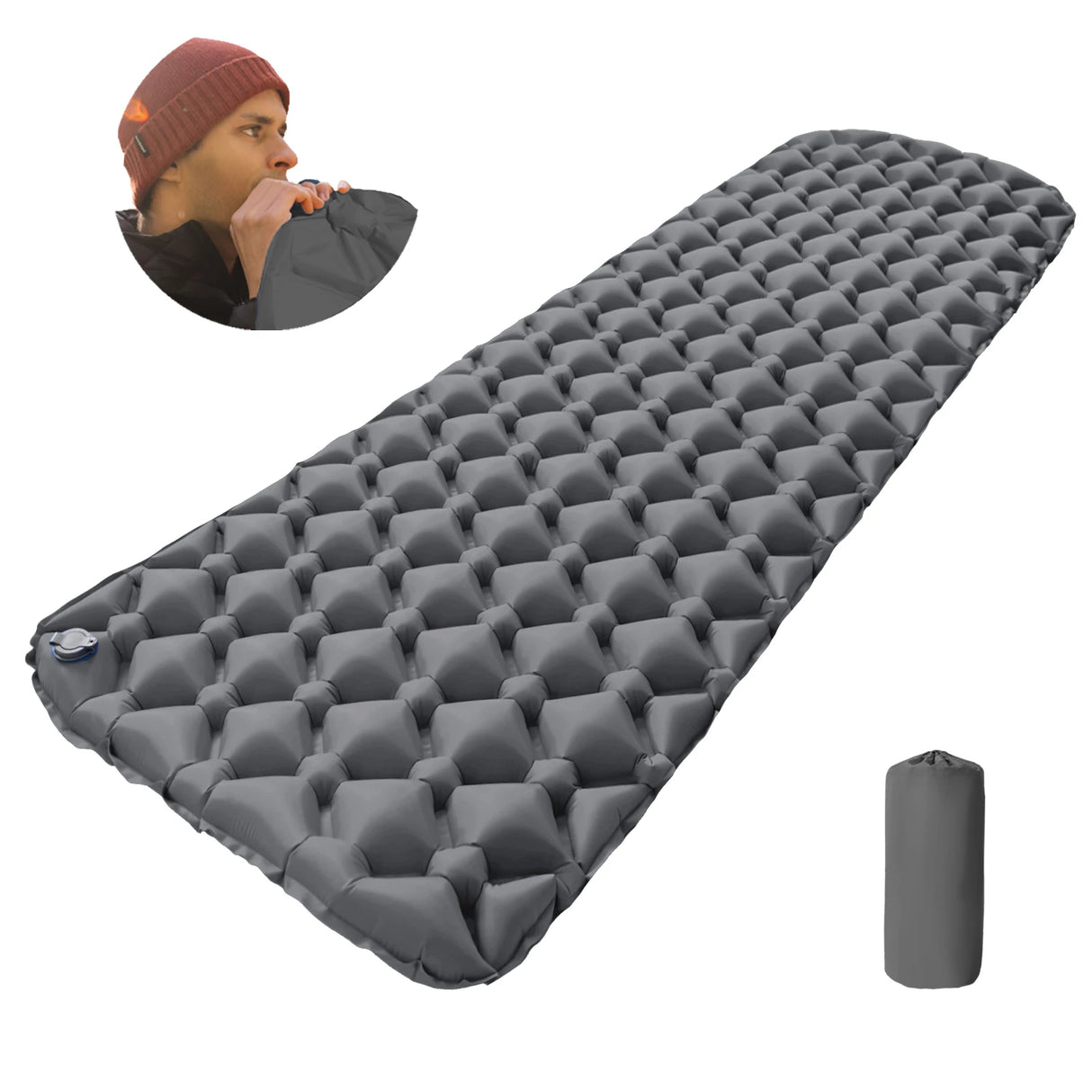 Kampayla Ultra-Comfort Inflatable Camping Mattress – Built-In Pump | Single & Double Options