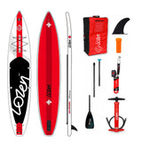 Kampayla x TOURUS 11’ Double-Layer Inflatable SUP – Yoga & Touring Paddle Board (Blue Wood Design)