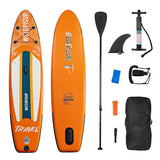 Kampayla x TOURUS 11’ Double-Layer Inflatable SUP – Yoga & Touring Paddle Board (Blue Wood Design)