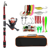 Kampayla Kids' Fishing Starter Kit – Telescopic Rod, Spinning Reel & Full Tackle Box (1.8m Travel Combo)
