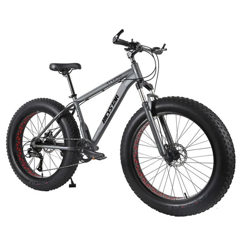 BICYSTAR SJ-F28 Fat Tire Mountain Bike – 26” Full Suspension, 7–30 Speed | Kampayla Adventures