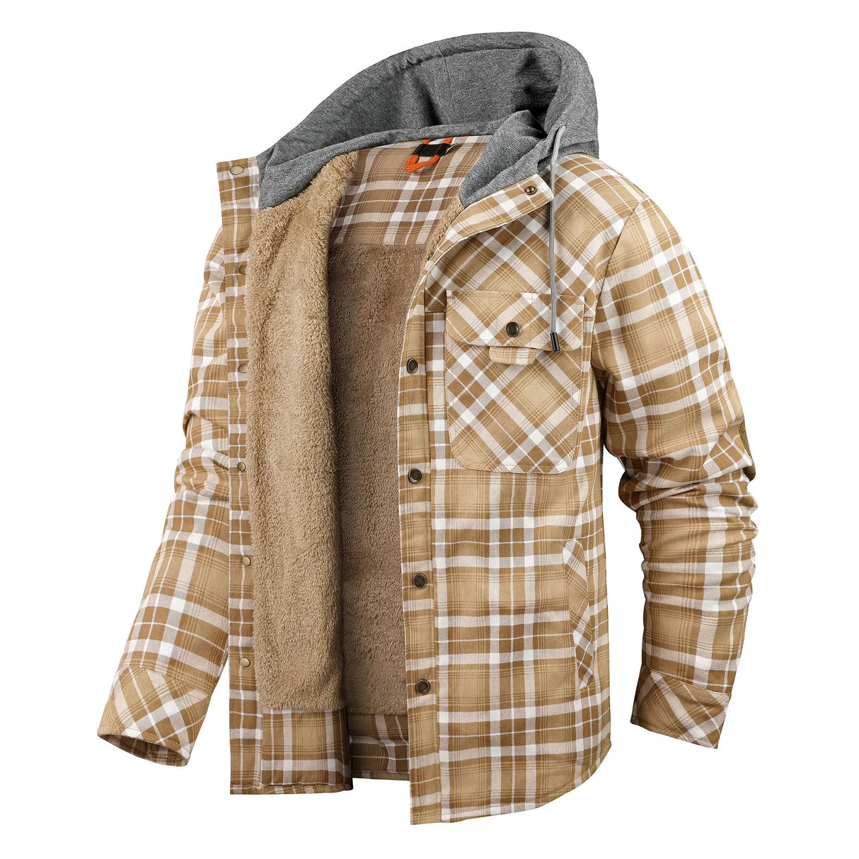 Men’s Zip-Up Plaid Shirt Jacket – Cotton Blend Casual Overshirt | Kampayla Adventures