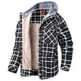 Men’s Zip-Up Plaid Shirt Jacket – Cotton Blend Casual Overshirt | Kampayla Adventures