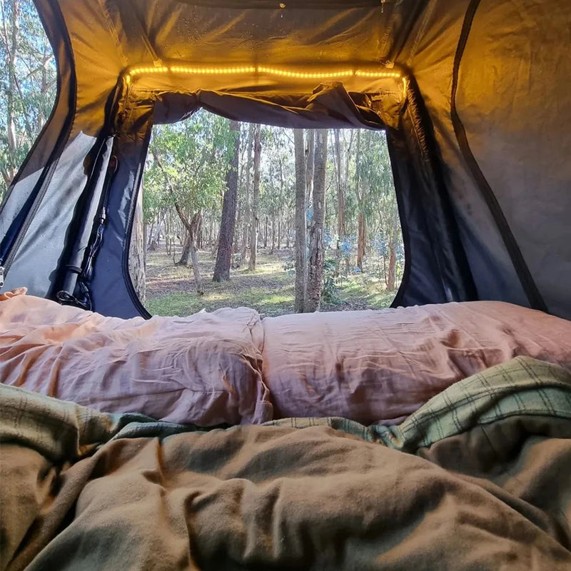Kampayla Kalbarri Gen 2 Lite Rooftop Tent – 4-Season Hard Shell with Skyview Window & Memory Foam Mattress