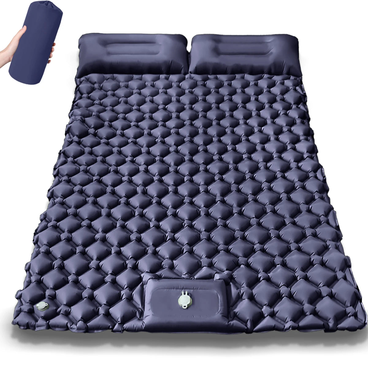 Kampayla Ultra-Comfort Inflatable Camping Mattress – Built-In Pump | Single & Double Options