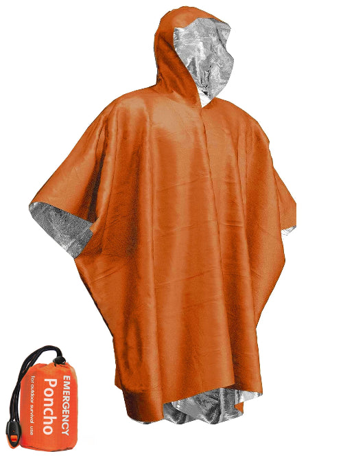 Kampayla Emergency Rain Poncho & Thermal Survival Blanket