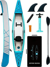 Kampayla Triple Mariner Drop-Stitch Kayak – 3-Person High-Pressure Inflatable Adventure Kayak Set
