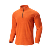 Men’s Fleece Training Sweatshirt – Zip Collar Outdoor Activewear | Kampayla Adventures