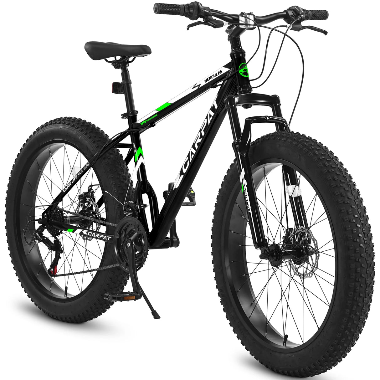 26” Alloy Fat Tire Mountain Bike – Front Suspension & Full Shimano Kit | Kampayla Adventures