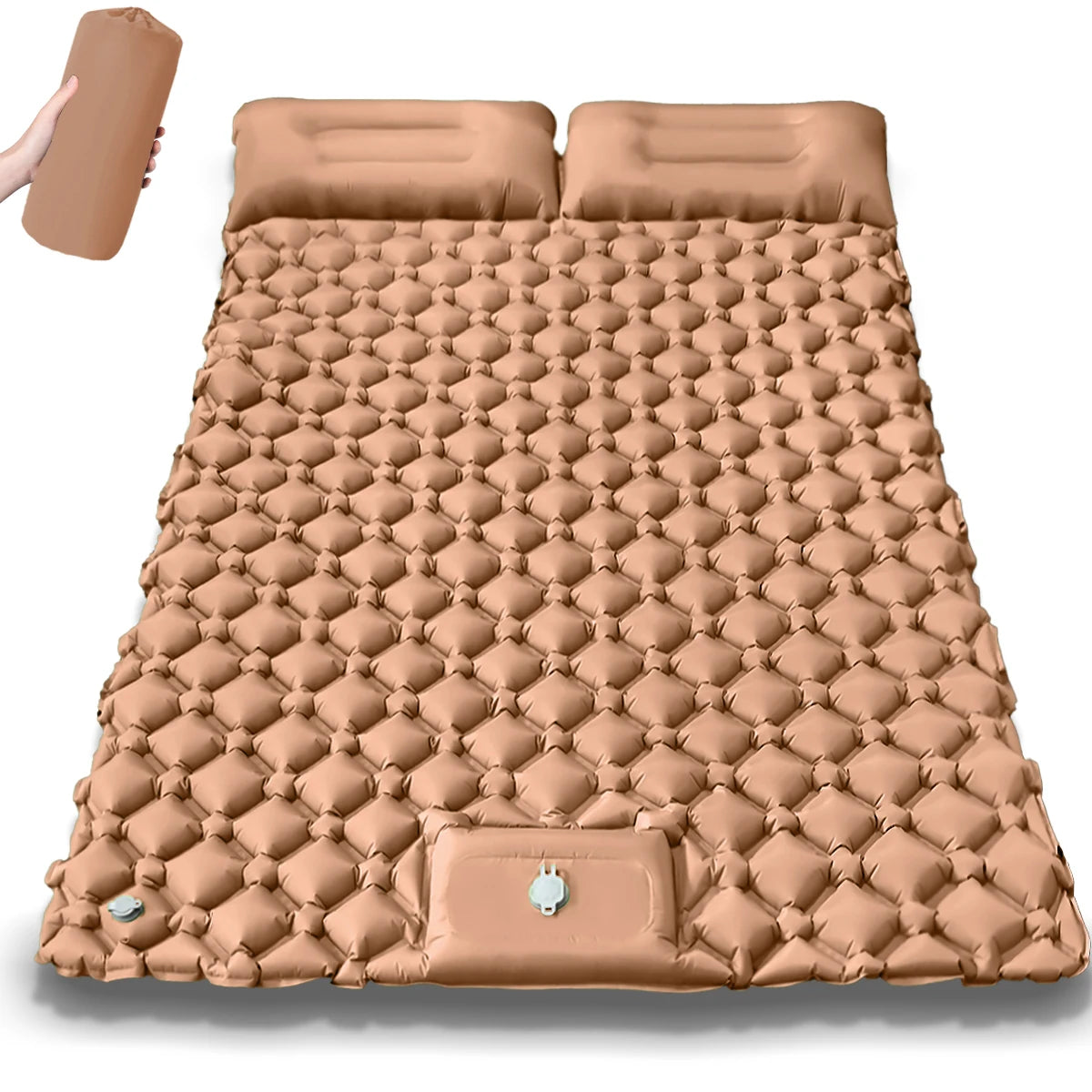 Kampayla Ultra-Comfort Inflatable Camping Mattress – Built-In Pump | Single & Double Options