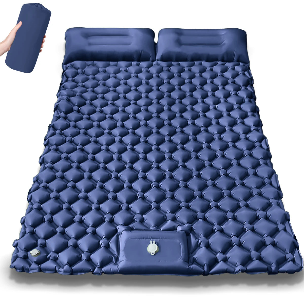 Kampayla Ultra-Comfort Inflatable Camping Mattress – Built-In Pump | Single & Double Options