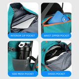 Kampayla Adventures 60L Reflective Waterproof Hiking Backpack – With Rain Cover & Shoe Compartment