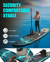 Kampayla x MyBoat Extra-Wide Inflatable Fishing SUP – 11'6" Stable Paddle Board