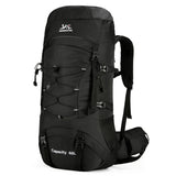 Kampayla Adventures 60L Reflective Waterproof Hiking Backpack – With Rain Cover & Shoe Compartment
