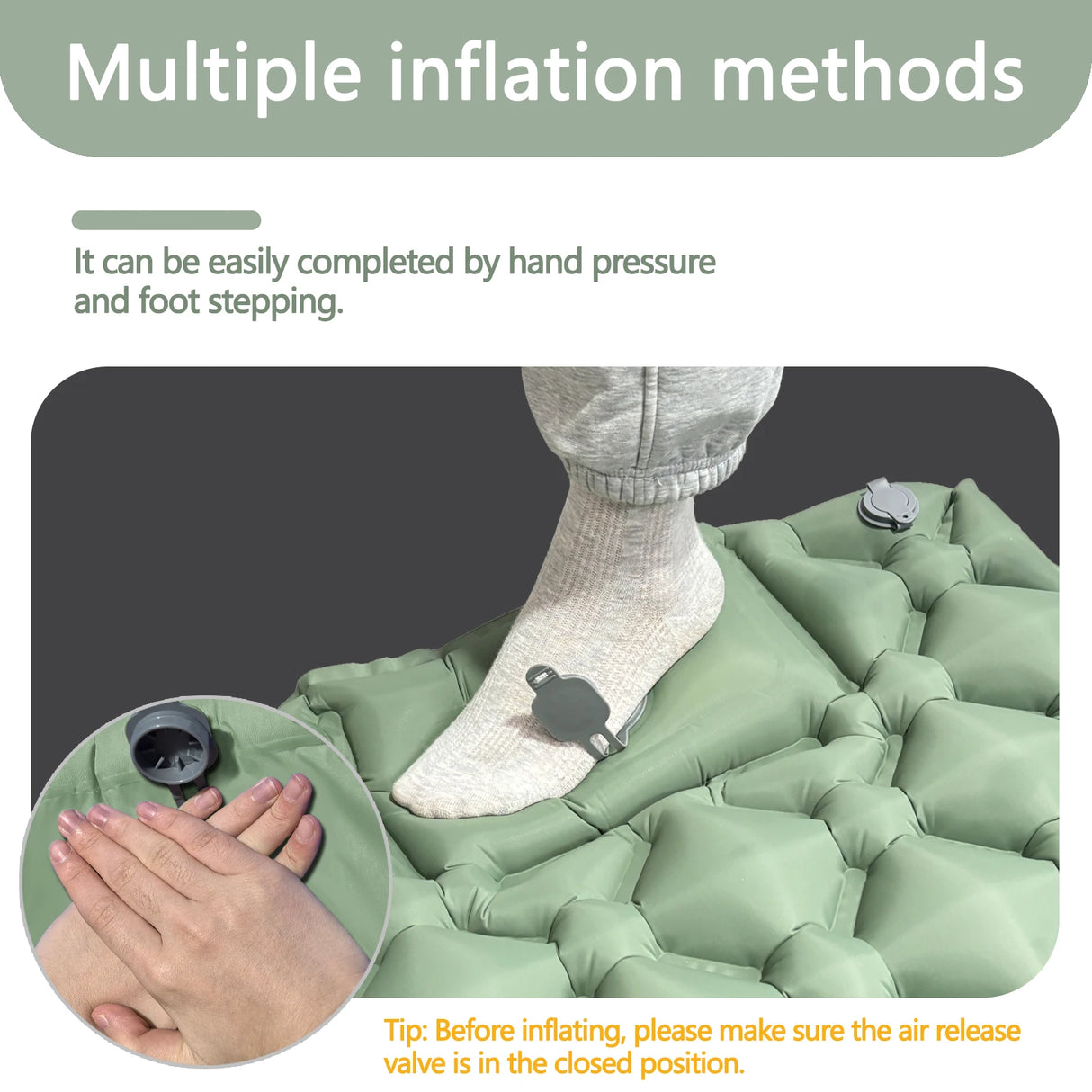Kampayla Ultra-Comfort Inflatable Camping Mattress – Built-In Pump | Single & Double Options