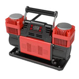 Kapayla Heavy-Duty 12V Digital Tyre Inflator with Emergency Light – Dual Cylinder, 150 PSI