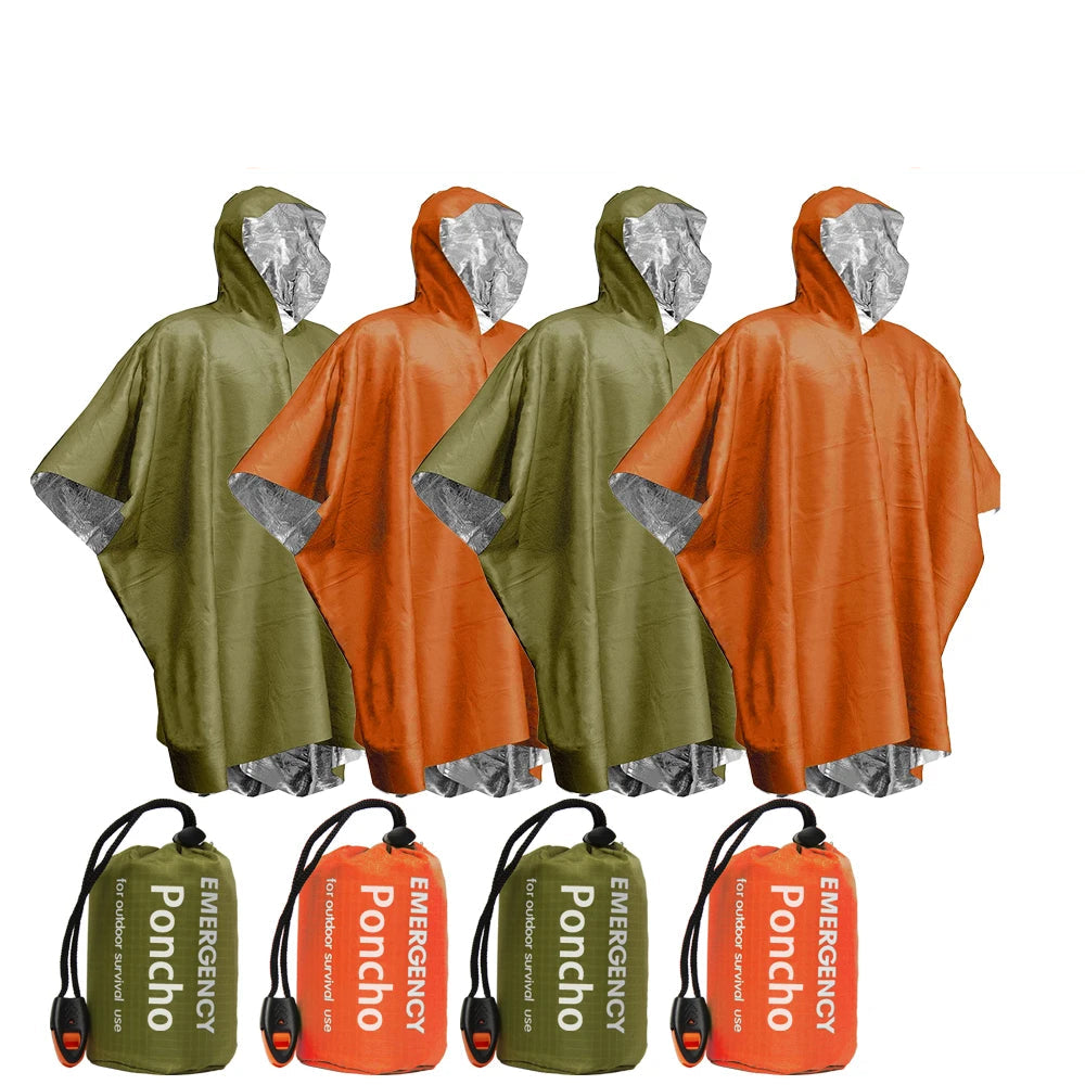 Kampayla Emergency Rain Poncho & Thermal Survival Blanket