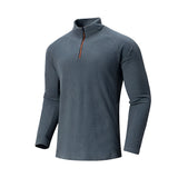 Men’s Fleece Training Sweatshirt – Zip Collar Outdoor Activewear | Kampayla Adventures