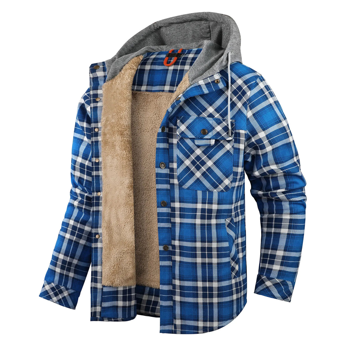 Men’s Zip-Up Plaid Shirt Jacket – Cotton Blend Casual Overshirt | Kampayla Adventures