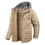 Men’s Zip-Up Plaid Shirt Jacket – Cotton Blend Casual Overshirt | Kampayla Adventures