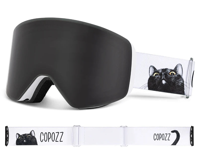 Kampayla x COPOZZ Magnetic Ski Goggles – Anti-Fog UV400 Snow Goggles for Men & Women