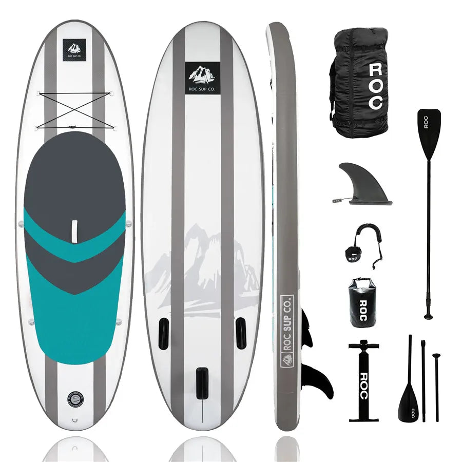 Kampayla x TOURUS 11’ Double-Layer Inflatable SUP – Yoga & Touring Paddle Board (Blue Wood Design)