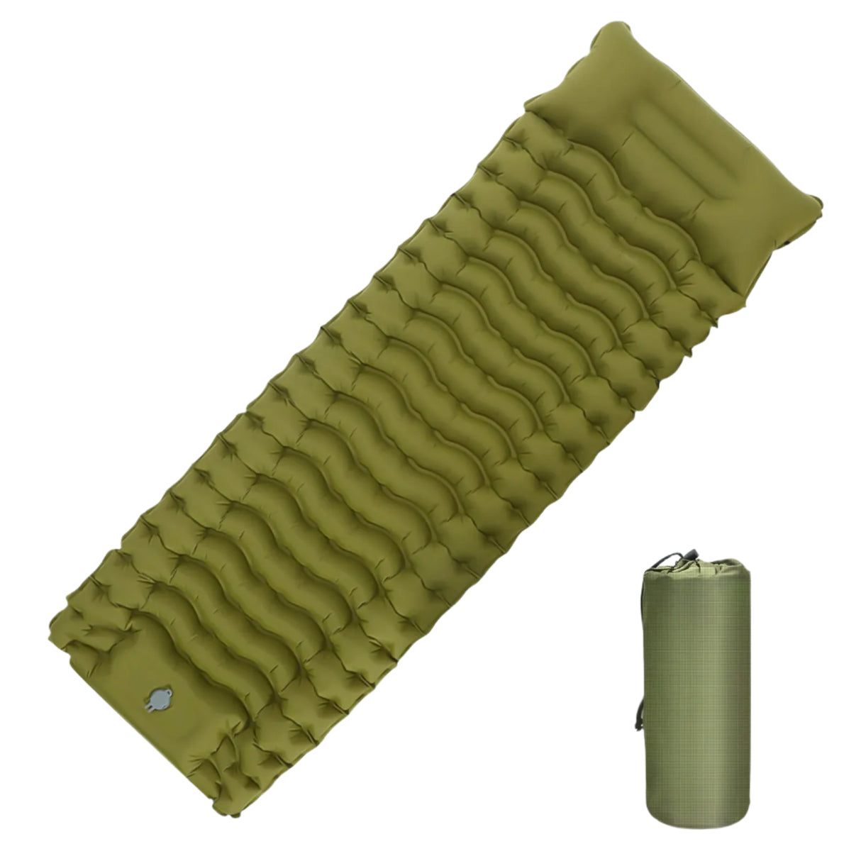 Kampayla x WEST TUNE Inflatable Camping Mattress – Built-in Pump, Pillow & Noise-Free Sleep
