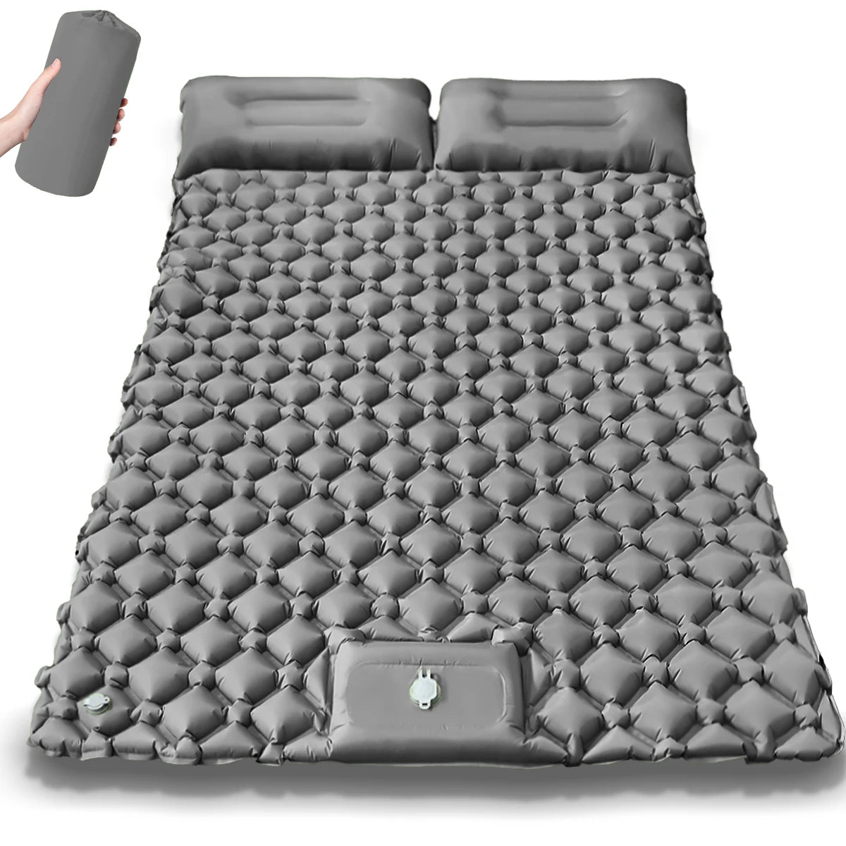 Kampayla Ultra-Comfort Inflatable Camping Mattress – Built-In Pump | Single & Double Options