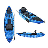 Kampayla 10ft Modular Pedal Fishing Kayak – LLDPE Hull with Rod Holders & Stadium Seat
